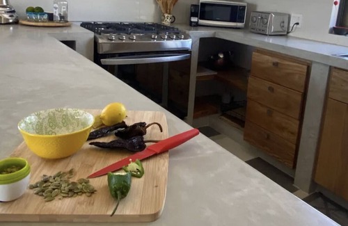 El Pescadero House | Beautiful compound 5-minute walk to the beach. Pool and fire pit.