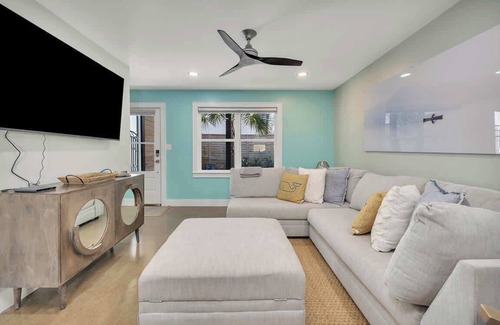 Saint Simons Island Apartment | *Beautiful* Folly Flats Just STEPS from the BEACH!