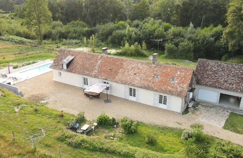 Saint-Mars-d'Outille House | Beautiful renovated farmhouse with 10m pool in the middle of the forest