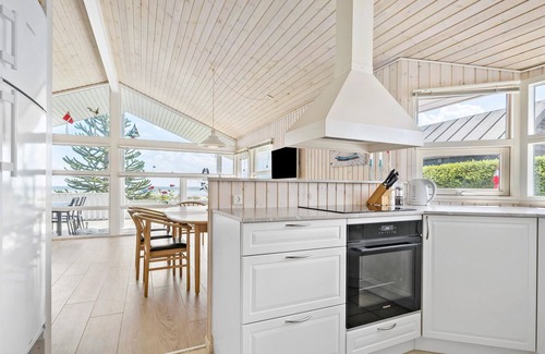 Bjert House | Beautiful home in Bjert with kitchen