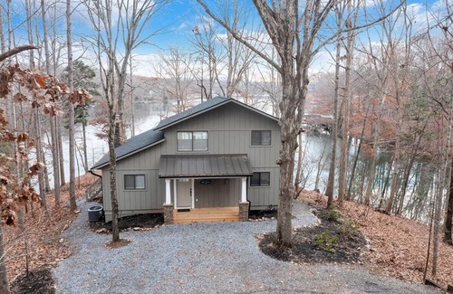 Moneta Cottage | Beautiful Home On Gently Sloping Point Lot With 500 Feet Of Private Waterfront