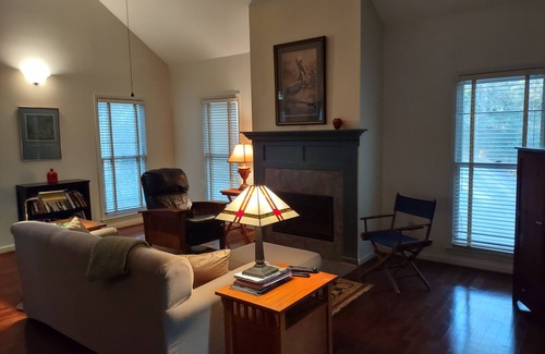 Peach Orchard House | Beautiful home on pond with several decks in very private and quiet neighborhood