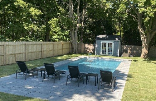 Jamesport House | Beautiful home with heated saltwater pool in the heart of the North Fork!