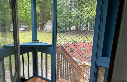 Northeast Raleigh House | Beautiful home with king bed stoned fire place and pool/Games for famlies