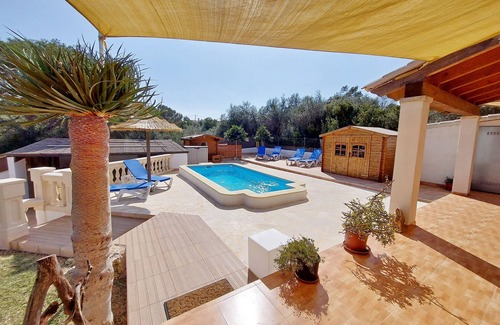 Cala Llombards House | Beautiful house for 6 pers. with pool, W-LAN, air conditioning, close to the beach, sea view
