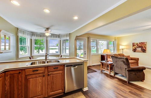 Round Lake House | Beautiful Huge Lakefront Remodeled Home with Incredible Views