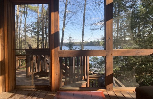 Pocono Pines House | Beautiful Lake Naomi Views: Lakefront w Private Beach, Fire Pit; NEW HOT TUB