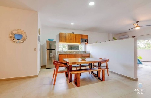Ejidal Apartment | Beautiful loft in Playa del Carmen: roof pool, balcony, gym high-speed internet