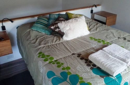 El Chalten Apartment | Beautiful Loft one bedroom apartment in two storeys for up to two guests kitchen