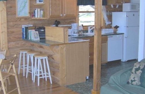 Stanley Ski Chalet | Beautiful Log Chalet, Hot Tub, Gas Grill, Secluded on 6 wooded acres. Privacy