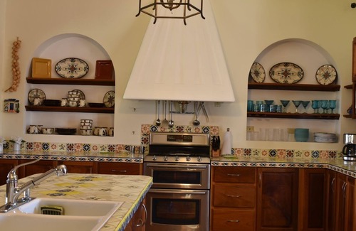 San Carlos Villa | Beautiful mexican hacienda pristine pool, bar-grill palapa close to the beach
