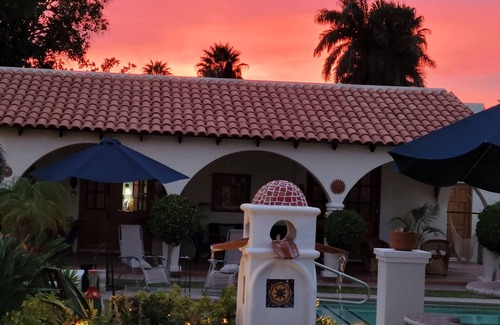 San Carlos Villa | Beautiful mexican hacienda pristine pool, bar-grill palapa close to the beach