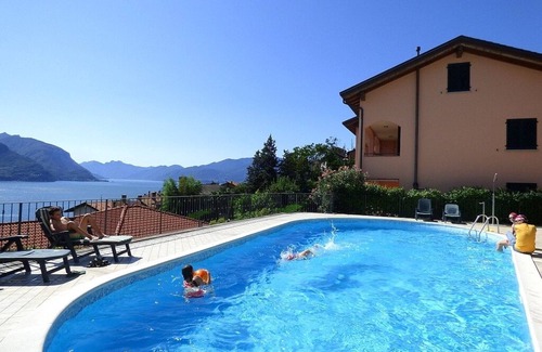 Santa Maria - Rezzonico Apartment | Beautiful New Apartment With Swimming Pool Stunning Panoramic lake view
