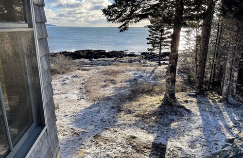 Machiasport House | Beautiful ocean-front home, wooded seclusion, private beach on Maine Bold Coast