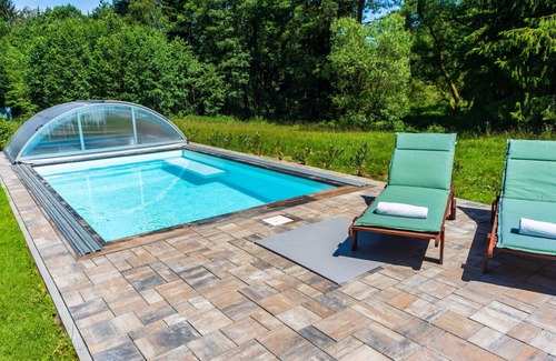 Blazejov House | Beautiful private villa with private pool, WIFI, TV, terrace, pets allowed, panoramic view, parking