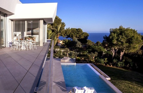 Cap de la Nau Villa | Beautiful private villa for 8 guests with A/C, WIFI, private pool, TV, patio and panoramic view