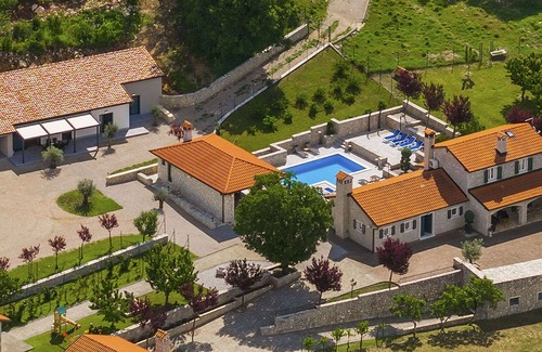 Krsan House | Beautiful private villa for 10 people with private pool, A/C, hot tub, WIFI, TV and terrace