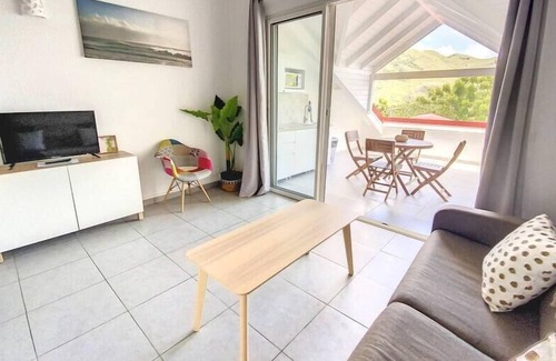Cul de Sac Condo | Beautiful suite S9, pool, sea view, next to paradise Pinel Island