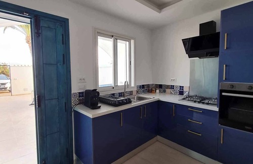 Aghir Villa | Beautiful villa with pool sea view in front of hotel sidi slim aghir djerba