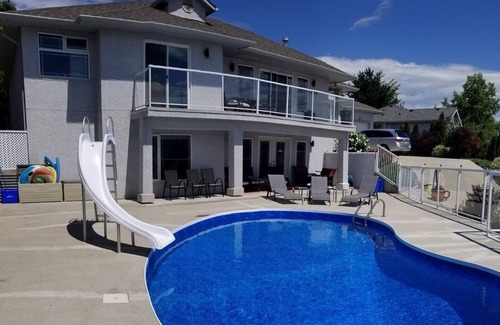 Central Okanagan House | Beautiful West Kelowna Home with saltwater pool and breathtaking view
