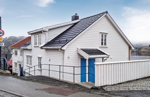 Farsund House | Beautifully located cottage with a view of the fjord and large terrace.