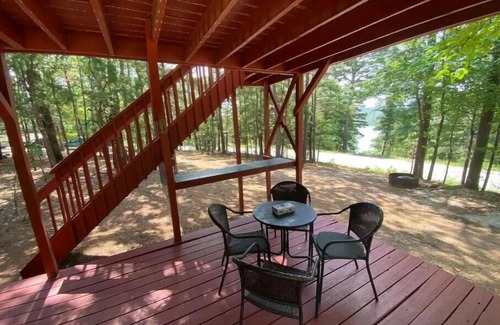 Rogers House | Beaver Lake Geodesic Dome Home, with lake view