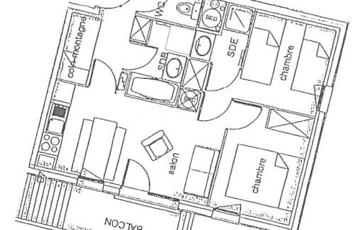 Les Orres Apartment | Bel appart au centre des Orres 1800 - Grand balcon Belle vue - A côté pistes