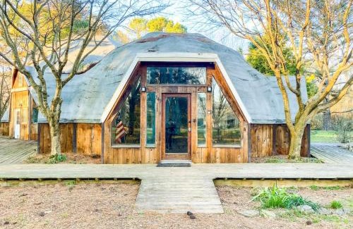 Normal House | Bell Circle Eccentric Geodesic Dome-Home
