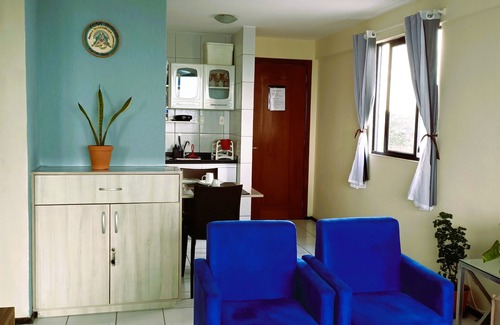 Ponta Negra Apartment | Best location 2 bedrooms, garage, Wi-Fi, incredible sea view! 100m from the beach