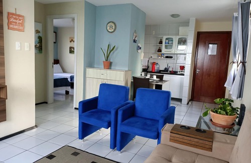 Ponta Negra Apartment | Best location 2 bedrooms, garage, Wi-Fi, incredible sea view! 100m from the beach