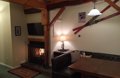 Ludlow Condo | Best Location! Renovated center village Okemo 2 BR - free shuttle outside door!