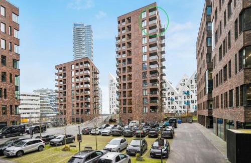 Aarhus C Apartment | Best Private Seaview Apartment - 2 Balconies, 11th Floor, Elevator, Friendly Lively Area