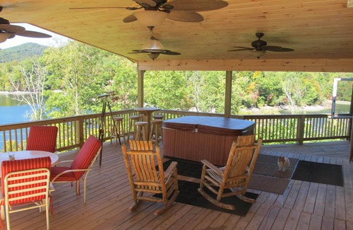 Topton Cabin | Best Sunset!, hot tub!, canoes! read more about me.
