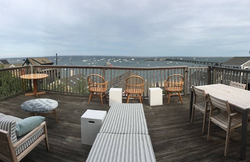 Provincetown Condo | Best top floor deck and view of the water in Provincetown's Near West End