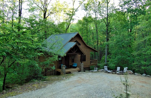 Sautee Nacoochee Cabin | BIG AUGUST SPECIAL, KING, HOT TUB, POOLTABLE, DOGS OK, 4 TVs, WIFI, DECK, GRILL