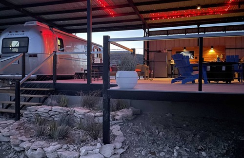 Terlingua House | Big Bend StarGazer:Retro Airstream,Neolithic Views