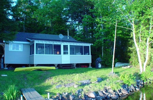 Abbot Cabin | BIG DAVE'S CAMP. DIRECT WATERFRONT W/ABSOLUTELY THE BEST LOCATION ON THE POND