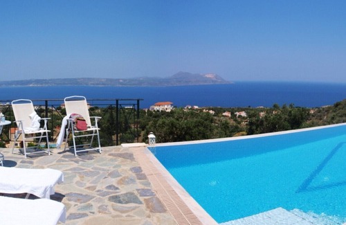 Kokkinon Khorion Villa | Big infinity private pool (10mtx4mt)★Sea view★Big sea view terrace 100m2★