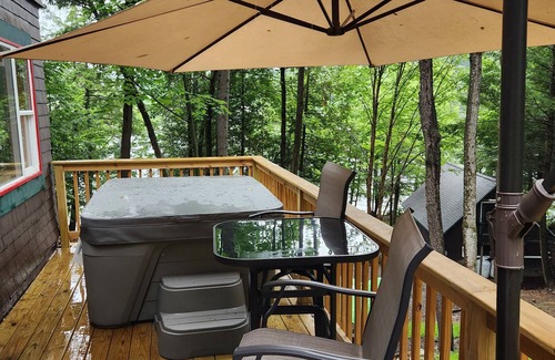 Saranac Lake Apartment | Birch Suite at Colden Lodge A Cozy Private 1Br Suite With Hot Tub on Lake Flower