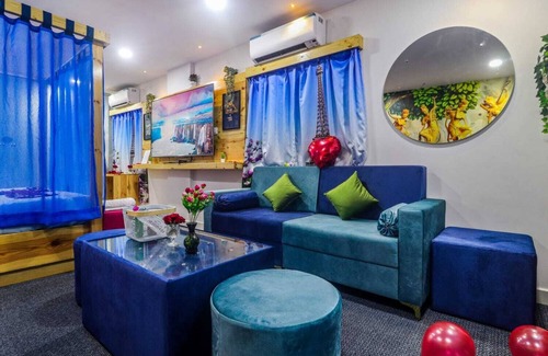 Madhapur Apartment | Blue Hawk Hospitality-Where Blue meets Bliss, Penthouse Haven with a Jacuzzi.