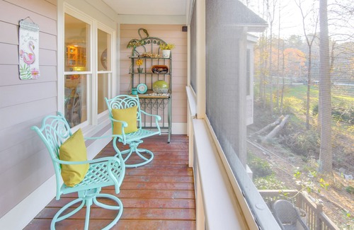 Hendersonville House | Blue Ridge Mtn Retreat: Porches & Creek Access
