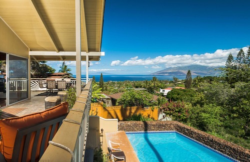 Wailea House | Blue Sky Escapes Vacation Home w/big Oceanviews, Pool, Jacuzzi, 5min to beach