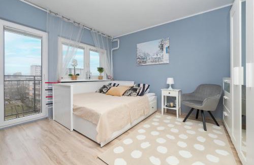 Baluty Apartment | Blue Studio z balkonem by Noclegi Renters