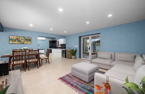 Piedra Plat Villa | Blue Villa Huge Backyard PrivatePool FirePit