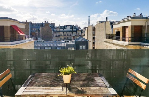 Porte-Dauphine Apartment | Blueground | Faisanderie, a/c, nr Eiffel Tower