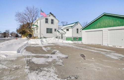 Oconto House | Boat Dock: Riverfront Oconto Home!