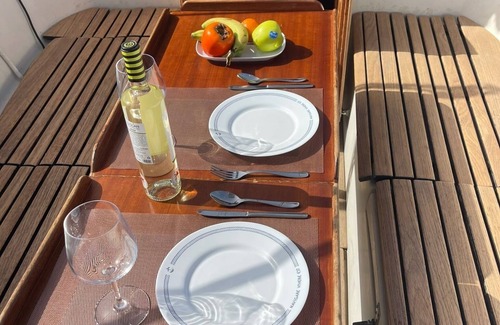 Puerto Calero Boat Rental | Boat 'El Velero' with Sea View and Private Terrace