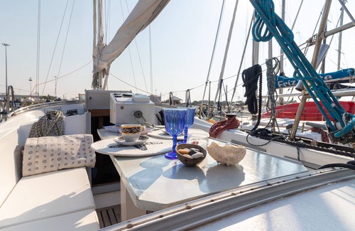 Bari Boat Rental | Boat "Quo Vadis Yacht" with Sea View, Private Terrace & Wi-Fi