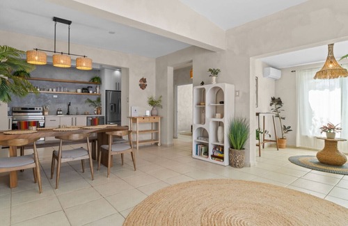 Punta Las Marias Apartment | Boho Apartment: With Pool and Steps to Beach