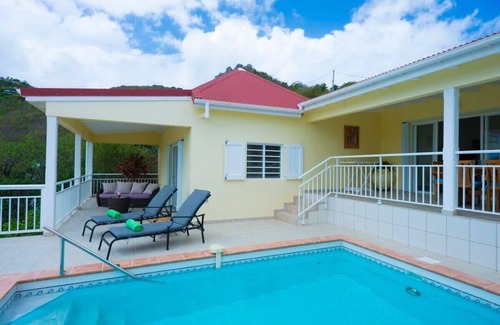 Saint-Jean Villa | Bonjour with 2 bedroom with far ocean and hill view
